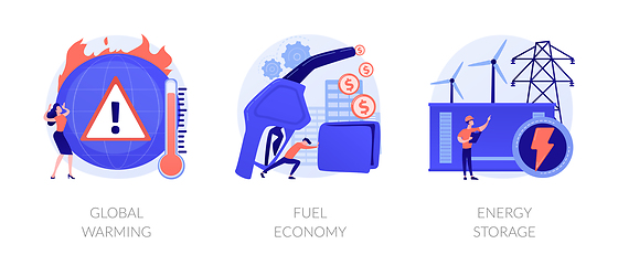 Image showing Ecology problems vector concept metaphors.