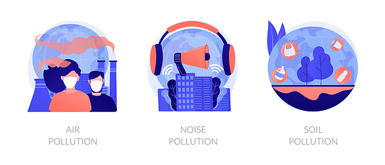 Image showing Ecology problems vector concept metaphors