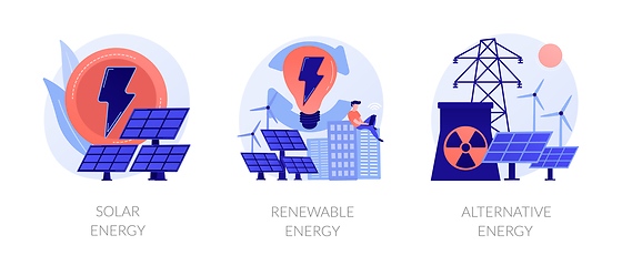 Image showing Green energy technologies vector concept metaphors.