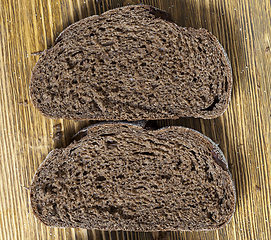 Image showing two pieces of bread