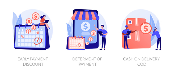 Image showing Payment programs vector concept metaphors.