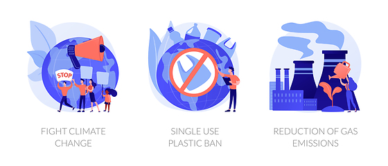 Image showing Global warming problems solutions vector concept metaphors