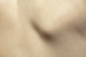 Image showing Texture of human skin. Close up of well-kept caucasian human body