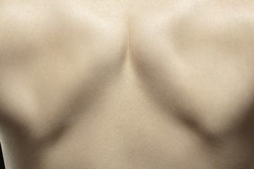 Image showing Texture of human skin. Close up of well-kept caucasian human body