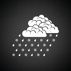 Image showing Rain with snow icon