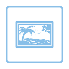 Image showing Landscape art icon