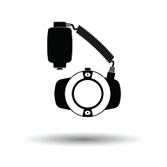 Image showing Icon of portable circle macro flash