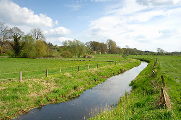 Image showing Pasture with trench