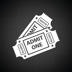 Image showing Cinema tickets icon