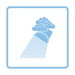 Image showing Rainfall like from bucket icon