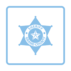 Image showing Sheriff badge icon