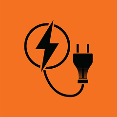 Image showing Electric plug icon