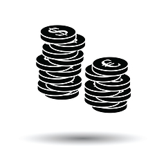 Image showing Stack of coins  icon