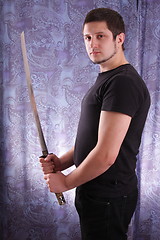 Image showing Man and katana