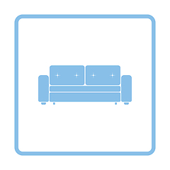 Image showing Cinema sofa icon