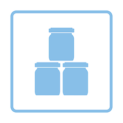 Image showing Baby glass jars icon