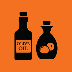 Image showing Bottle of olive oil icon