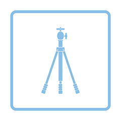 Image showing Icon of photo tripod