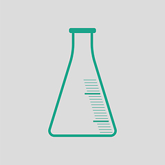 Image showing Icon of chemistry cone flask