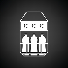 Image showing Soccer field bottle container  icon