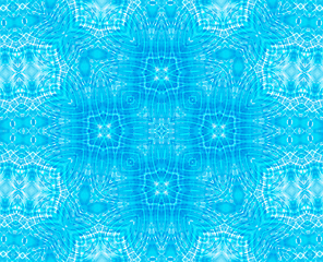 Image showing Blue background with abstract concentric pattern 
