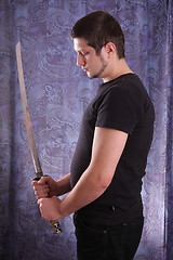 Image showing Man and katana