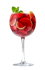 Image showing glass of red sangria