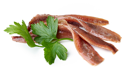 Image showing canned anchovy fillets