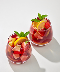 Image showing two glasses of red sangria