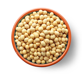 Image showing bowl of soy beans