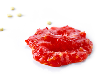 Image showing red hot chili pepper sauce
