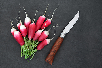 Image showing Healthy Radish Vegetables for Immune Boost