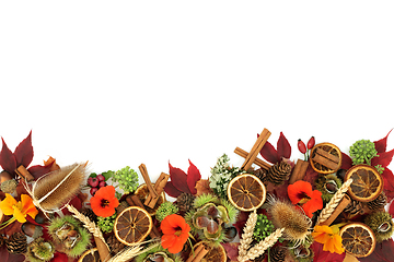 Image showing Harvest Festival Background Border for Autumn