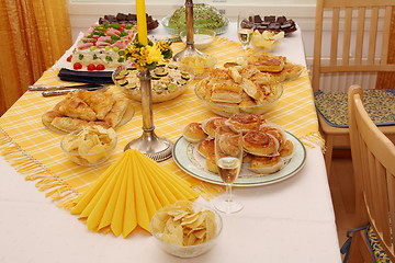 Image showing Table set for party