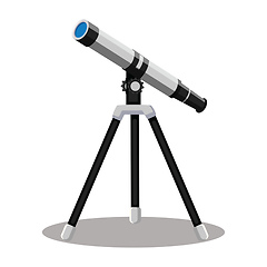 Image showing Telescope vector illustration on white background