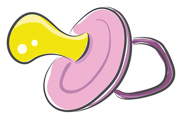 Image showing Nipple for baby girls vector or color illustration