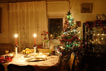 Image showing Table at Christmas