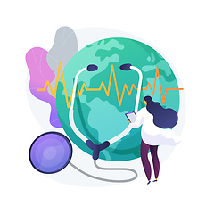 Image showing Planet care vector concept metaphor