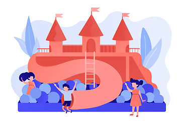 Image showing Kids playground concept vector illustration.