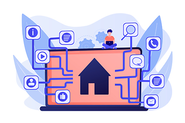 Image showing Sitemap creation concept vector illustration