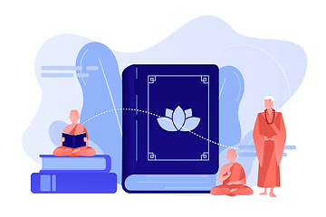 Image showing Buddhism concept vector illustration.