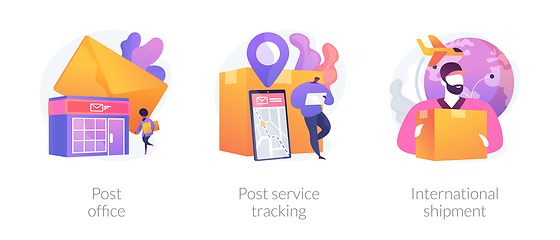 Image showing Post shipment system vector concept metaphors.