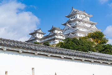 Image showing Traditional Himeji castle in Japan with sunny day