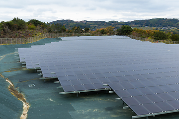 Image showing Solar panel plant