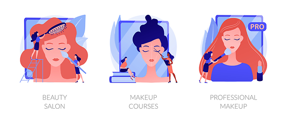 Image showing Makeup vector concept metaphors.