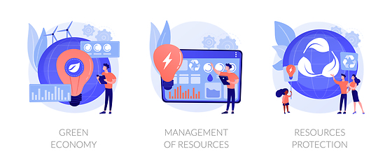 Image showing Environment friendly economy vector concept metaphors