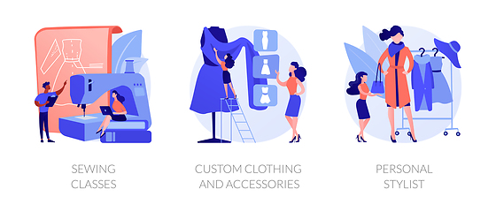 Image showing Clothing and style vector concept metaphors.