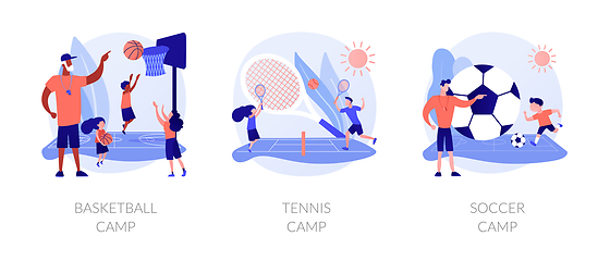 Image showing Sport camps vector concept metaphors.