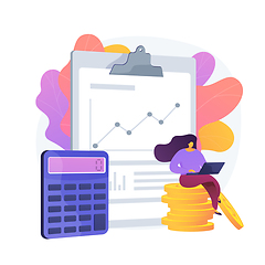 Image showing Financial audit vector concept metaphor