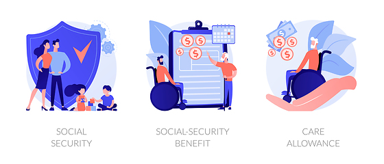 Image showing State social security system vector concept metaphors